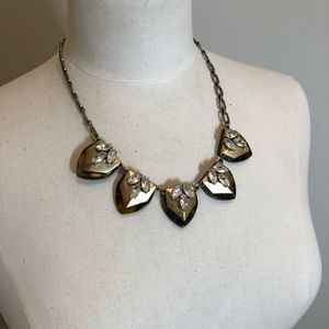 J.Crew tortoise and gold necklace